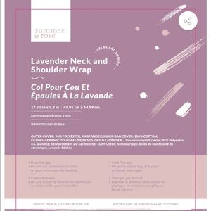 Summer & Rose Lavender Neck & Shoulder Wrap
